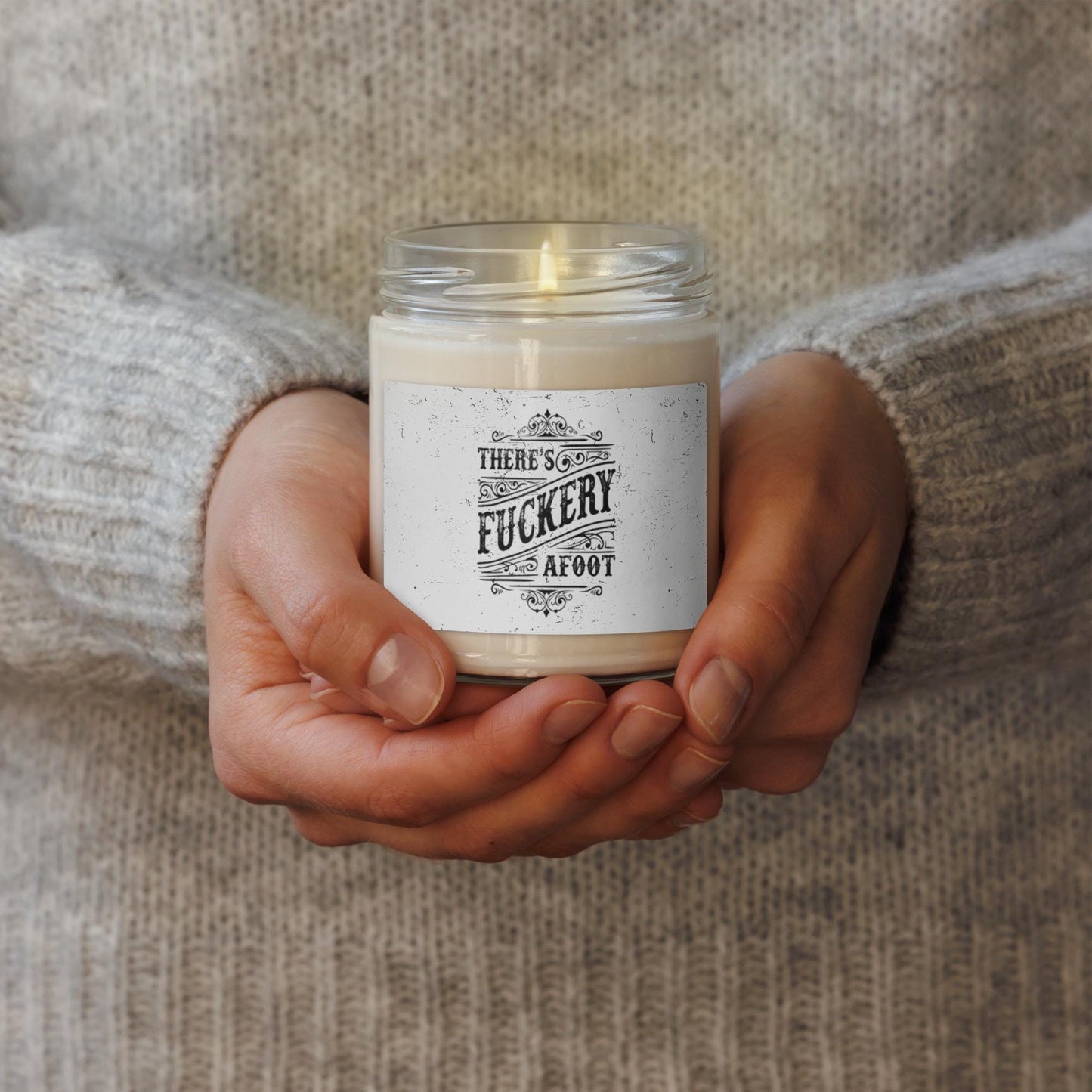 Scented soy candle
